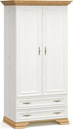 ΝΤΟΥΛΑΠΑ JADEN PAKOWORLD ΔΙΦΥΛΛΗ GOLDEN OAK-ΛΕΥΚΟ ANTIQUE 101X62X197,5ΕΚ - - 173-000030 PAKO WORLD