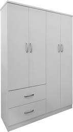 ΝΤΟΥΛΑΠΑ ΤΕΤΡΑΦΥΛΛΗ ΜΕ 2 ΣΥΡΤΑΡΙΑ LEGO PAKOWORLD ΣΕ ΛΕΥΚΗ ΑΠΟΧΡΩΣΗ 120.5X42X181ΕΚ - - 383-000059 PAKO WORLD