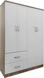 ΝΤΟΥΛΑΠΑ ΤΕΤΡΑΦΥΛΛΗ ΜΕ 2 ΣΥΡΤΑΡΙΑ LEGO PAKOWORLD ΣΕ SONOMA-ΛΕΥΚΗ ΑΠΟΧΡΩΣΗ 120.5X42X181ΕΚ - - 383-000060 PAKO WORLD