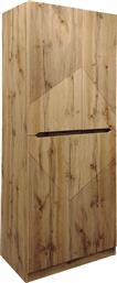 ΠΑΠΟΥΤΣΟΘΗΚΗ-ΝΤΟΥΛΑΠΙ KEBELL PAKOWORLD ΣΕ OAK ΑΠΟΧΡΩΣΗ 71X41.5X180.4ΕΚ - - 049-000113 PAKO WORLD