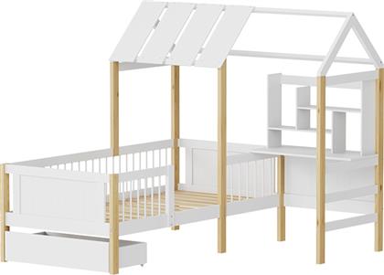 ΠΑΙΔΙΚΟ ΚΡΕΒΑΤΙ BEDRIA PAKOWORLD Τ.MONTESSORI ΞΥΛΟ ΣΕ ΛΕΥΚΗ-ΦΥΣΙΚΗ ΑΠΟΧΡΩΣΗ 190X90ΕΚ - - 370-000030 PAKO WORLD