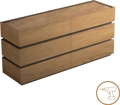 ΣΥΡΤΑΡΙΕΡΑ SONLEN PAKOWORLD MDF ΣΕ OAK ΑΠΟΧΡΩΣΗ 120X40X72ΕΚ - - 072-000139 PAKO WORLD