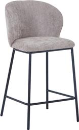 ΣΚΑΜΠΟ ΜΠΑΡ KARG PAKOWORLD ΜΠΕΖ ΥΦΑΣΜΑ-ΠΟΔΙ ΜΑΥΡΟ ΜΕΤΑΛΛΟ 49X46X93ΕΚ (ΣΕΤ 4 ΤΕΜΑΧΙΑ) - - 327-000065 PAKO WORLD