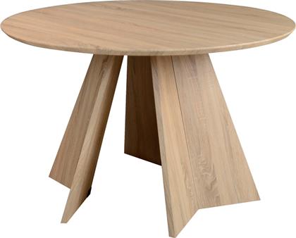 ΤΡΑΠΕΖΙ BIBBLE PAKOWORLD MDF ΣΕ ΦΥΣΙΚΗ ΑΠΟΧΡΩΣΗ Φ120X76ΕΚ - - 357-000009 PAKO WORLD