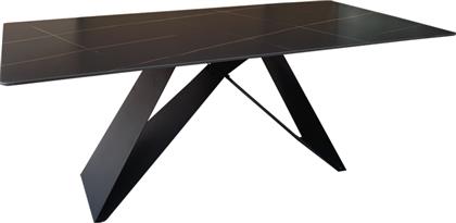 ΤΡΑΠΕΖΙ MAPELE PAKOWORLD ΜΑΥΡΗ ΟΨΗ ΜΑΡΜΑΡΟΥ ΜΕ ΜΑΥΡΑ ΜΕΤΑΛΛΙΚΑ ΠΟΔΙΑ 180X90X75ΕΚ - - 390-000022 PAKO WORLD