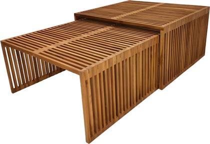 ΤΡΑΠΕΖΙ TINNIE I PAKOWORLD ΣΕΤ 2ΤΕΜ TEAK ΞΥΛΟ ΣΕ ΦΥΣΙΚΗ ΑΠΟΧΡΩΣΗ - - 343-000028 PAKO WORLD
