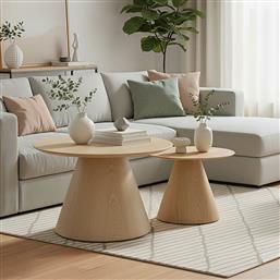 TΡΑΠΕΖΙΑ ΣΑΛΟΝΙΟΥ DONDA PAKOWORLD MDF ΣΕΤ 2ΤΕΜ. SONOMA - - 029-000424 PAKO WORLD