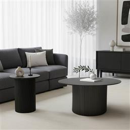 TΡΑΠΕΖΙΑ ΣΑΛΟΝΙΟΥ DOVEL PAKOWORLD MDF ΣΕΤ 2ΤΕΜ. ΜΑΥΡΟ - - 029-000425 PAKO WORLD