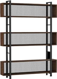 ΒΙΒΛΙΟΘΗΚΗ FIFER PAKOWORLD ΚΑΡΥΔΙ-ΜΑΥΡΟ 120X27X185ΕΚ - - 197-000059 PAKO WORLD