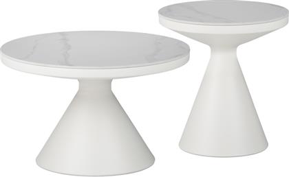 ΒΟΗΘΗΤΙΚΑ ΤΡΑΠΕΖΙΑ COOZLIN INART SINTERED STONE ΣΕ ΑΠΟΧΡΩΣΗ ΛΕΥΚΟ ΜΑΡΜΑΡΟΥ ΜΕ ΛΕΥΚΟ ΜΕΤΑΛΛΟ - - 029-000418 PAKO WORLD