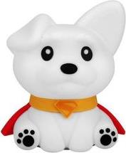 SQUISHYGLO: DC SUPERMAN - KRYPTO SILICONE LIGHT RECHARGEABLE PALADONE