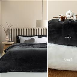 ΚΟΥΒΕΡΤΑ FLEECE ΜΟΝΗ 160X220 FANI BLACK (160X220) PALAMAIKI