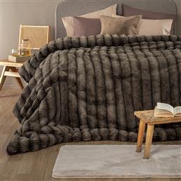 ΚΟΥΒΕΡΤΟΠΑΠΛΩΜΑ ΥΠΕΡΔΙΠΛΟ 220X240 JUNO TAUPE (220X240) PALAMAIKI