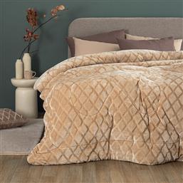 ΚΟΥΒΕΡΤΟΠΑΠΛΩΜΑ KING SIZE 240X260 NADINE/5 SAND (240X260) PALAMAIKI