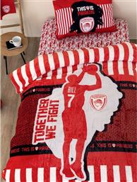 ΚΟΥΒΕΡΤΑ FLEECE ΜΟΝΗ DG OLYMPIACOS 160X220CM PALAMAIKI