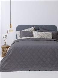ΣΕΤ ΚΟΥΒΕΡΛΙ ΥΠΕΡΔΙΠΛΟ HOME IFIGENEIA GREY 3ΤΜΧ (220X240CM) PALAMAIKI