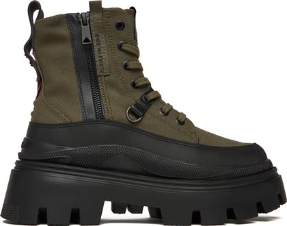 ΜΠΟΤΙΝΙΑ PALLASQUAD ZIP TX 99532-325-M ΠΡΑΣΙΝΟ PALLADIUM