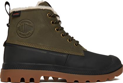 ΟΡΕΙΒΑΤΙΚΑ ΠΑΠΟΥΤΣΙΑ PAMPA DUCK WL WP+ 79547-325-M ΠΡΑΣΙΝΟ PALLADIUM
