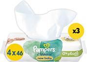 ΜΩΡΟΜΑΝΤΗΛΑ WIPES HARMONIE NEW BABY 3Χ4X46 PAMPERS