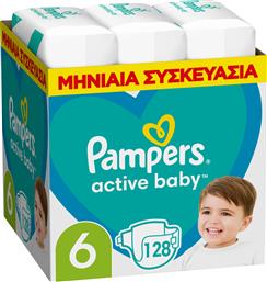ΠΑΝΕΣ ΜΕΓΕΘΟΣ 6 (13-18KG) ACTIVE BABY (128ΤΕΜ) PAMPERS από το e-FRESH