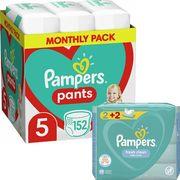 ΠΑΝΕΣ PANTS NO5 (12-17KG) 152 TMX+ΔΩΡΟ WIPES FRESH PAMPERS