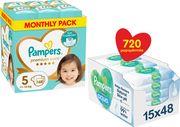 ΠΑΝΕΣ PREMIUM CARE NO5 (11-16KG) 148 TMX+ΜΩΡΟΜΑΝΤΗΛΑ AQUA PAMPERS