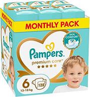 ΠΑΝΕΣ PREMIUM CARE NO6 (13-18KG) 128 TMX MONTHLY PACK PAMPERS