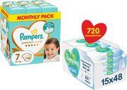 ΠΑΝΕΣ PREMIUM CARE NO7 (15+KG) 108 TMX+ΜΩΡΟΜΑΝΤΗΛΑ AQUA PAMPERS