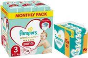 ΠΑΝΕΣ PREMIUM PANTS NO3 (6-11KG) 144TMX+ΜΩΡΟΜΑΝΤΗΛΑ SENSITIVE PAMPERS