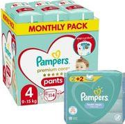 ΠΑΝΕΣ PREMIUM PANTS NO4 (9-15KG) 114TMX+ΔΩΡΟ WIPES FRESH PAMPERS