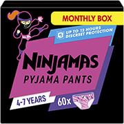 ΠΑΝΕΣ ΒΡΑΚΑΚΙ NINJAMAS 4-7Y 60ΤΜΧ GIRL PAMPERS