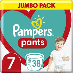 PANTS JUMBO PACK ΝΟ7 (17+KG) 38 ΠΑΝΕΣ PAMPERS από το PHARM24