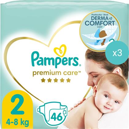 ΣΕΤ PREMIUM CARE ΝΟ2 (4-8KG) 138 ΠΑΝΕΣ (3X46 ΠΑΝΕΣ) PAMPERS