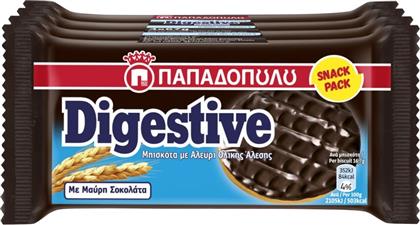 ΜΠΙΣΚΟΤΑ DIGESTIVE ΜΑΥΡΗ ΣΟΚΟΛΑΤΑ 4X67G ΠΑΠΑΔΟΠΟΥΛΟΥ