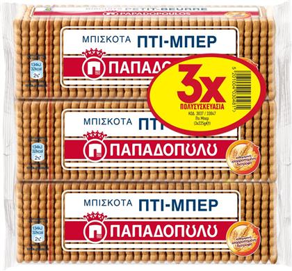 ΜΠΙΣΚΟΤΑ ΠΤΙ ΜΠΕΡ 3X225G ΠΑΠΑΔΟΠΟΥΛΟΥ