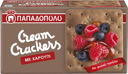 CREAM CRACKERS ΜΕ ΧΑΡΟΥΠΙ (190 G) ΠΑΠΑΔΟΠΟΥΛΟΥ