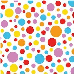 ΧΑΡΤΟΠΕΤΣΕΤΕΣ ΜΕ ΠΟΥΑ ΣΧΕΔΙΟ ''DOTS MULTICOLOR'' 25 X 25 CM - 125002581 PAPERPRODUCTS DESIGN