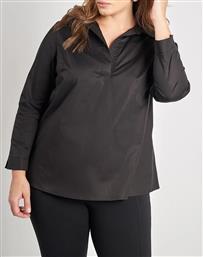 ΜΑΚΡΥΜΑΝΙΚΟ ΠΟΥΚΑΜΙΣΟ ΠΟΠΛΙΝΑ ΜΕ V ΚΑΙ ΓΙΑΚΑ PARABITA