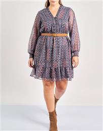 ΜΙΝΙ ΦΟΡΕΜΑ CHIFFON BOHO ΕΜΠΡΙΜΕ ΜΕ ΛΕΠΤΟΜΕΡΕΙΑ ΠΑΓΙΕΤΕΣ PARABITA