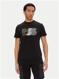 T-SHIRT LELAND 25SMPMTSGT09 ΜΑΥΡΟ REGULAR FIT PARAJUMPERS