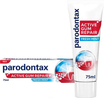 ACTIVE GUM REPAIR FRESH MINT TOOTHPASTE ΟΔΟΝΤΟΚΡΕΜΑ ΓΙΑ ΤΗΝ ΑΠΟΚΑΤΑΣΤΑΣΗ ΤΩΝ ΟΥΛΩΝ ΠΟΥ ΑΙΜΟΡΡΑΓΟΥΝ ΑΠΟ ΤΗ 1Η ΕΒΔΟΜΑΔΑ ΜΕ ΓΕΥΣΗ ΜΕΝΤΑ 75ML PARODONTAX