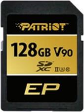 PEF128GEP92SDX EP SERIES 128GB SDXC UHS-II U3 V90 CLASS 10 PATRIOT από το e-SHOP