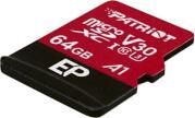 PEF64GEP31MCX EP SERIES 64GB MICRO SDXC V30 A1 CLASS 10 WITH SD ADAPTER PATRIOT