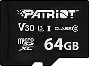 PSF64GVX31MCX VX SERIES 64GB MICRO SDXC V30 U3 CLASS 10 PATRIOT