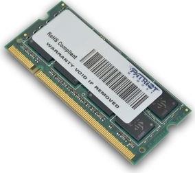 RAM PSD22G8002S 2GB SO-DIMM SIGNATURE DDR2 PC2-6400 800MHZ PATRIOT από το PLUS4U