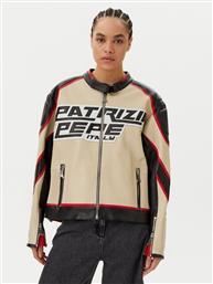 ΜΠΟΥΦΑΝ ΔΕΡΜΑΤΙΝΟ 8O0161 L142 J4G2 ΜΠΕΖ REGULAR FIT PATRIZIA PEPE