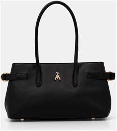 ΔΕΡΜΑΤΙΝΗ ΤΣΑΝΤΑ ΧΡΩΜΑ: ΜΑΥΡΟ, 8B0305 L162 PATRIZIA PEPE