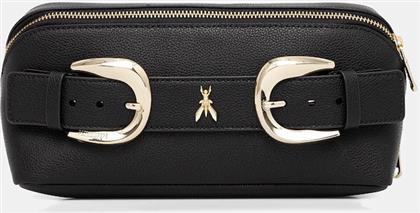 ΔΕΡΜΑΤΙΝΗ ΤΣΑΝΤΑ ΚΑΛΛΥΝΤΙΚΩΝ ΧΡΩΜΑ: ΜΑΥΡΟ, 8Q0027 L001 PATRIZIA PEPE