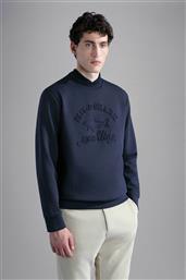 PAUL&SHARK ΑΝΔΡΙΚΗ ΜΠΛΟΥΖΑ ΦΟΥΤΕΡ ΜΕ LOGO PRINT REGULAR FIT - 23411998 ΜΠΛΕ ΣΚΟΥΡΟ PAUL & SHARK