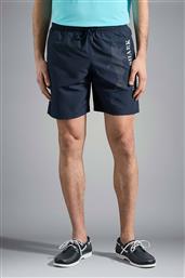 PAUL&SHARK ΑΝΔΡΙΚΟ ΜΑΓΙΟ ΜΕ ΑΝΑΚΛΑΣΤΙΚΟ ΛΟΓΟΤΥΠΟ REGULAR FIT - 21415060 ΜΠΛΕ ΣΚΟΥΡΟ PAUL & SHARK